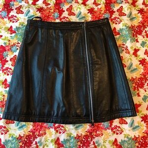 Vintage Wilsons Leather Maxima Leather Mini Skirt - Size 6